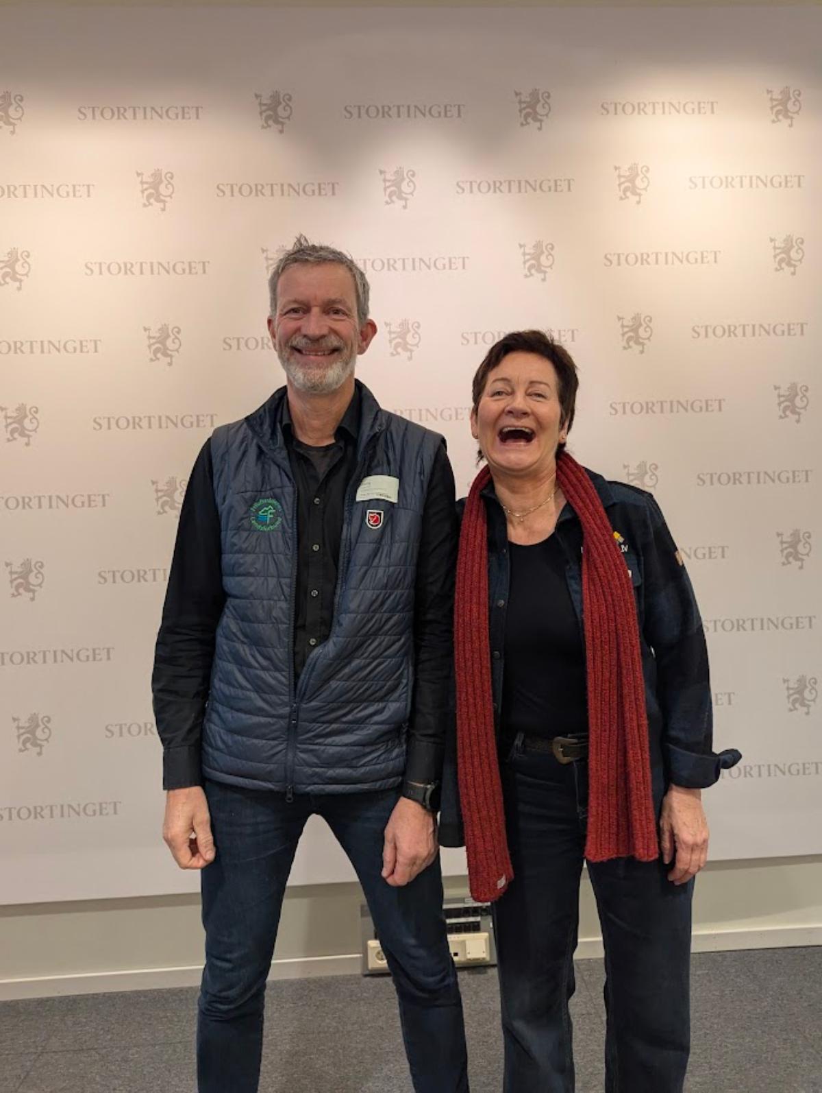 Siri og Paul har funnet tonen i i Stortinget.jpg